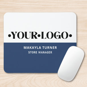 Custom Logo Blue Mouse Pad