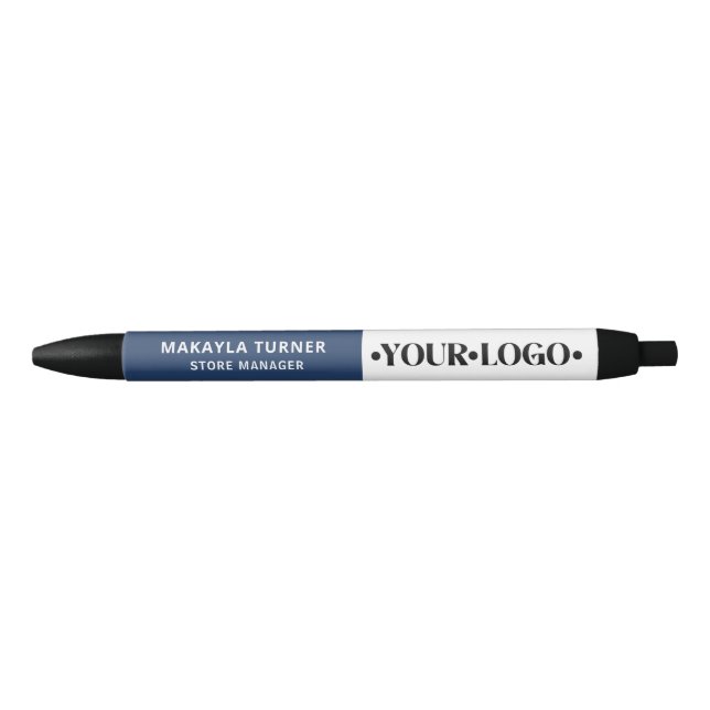 Custom Logo Blue Pen (Front)