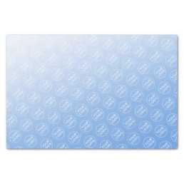 Custom logo blue tissue paper business packaging