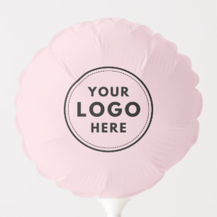 Custom Logo Blush Pink Corporate Business Balloon