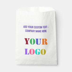 Custom Logo Branded Business Favor Bag Template