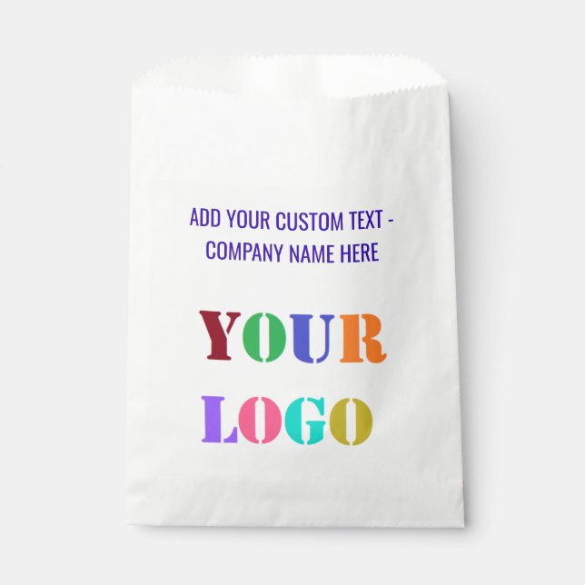 Custom Logo Branded Business Favor Bag Template (Front)