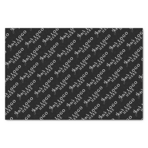 Custom Logo Branded Business Packaging Black Tissue Paper