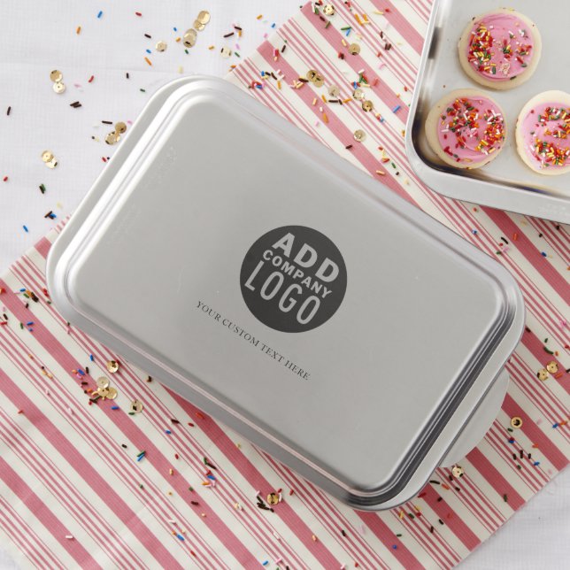 Custom Logo Branded Company Name |  Cake Pan (In Situ)
