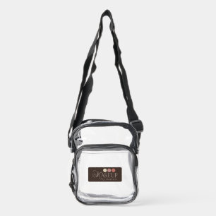Custom Logo Branded Makeup Artist Clear Crossbody Bag