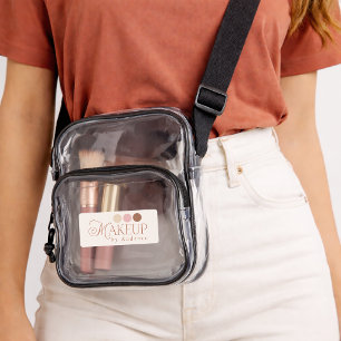 Custom Logo Branded Makeup Artist Clear Crossbody Bag