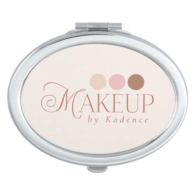 Custom Logo Branded Makeup Artist Compact Mirror (Front)
