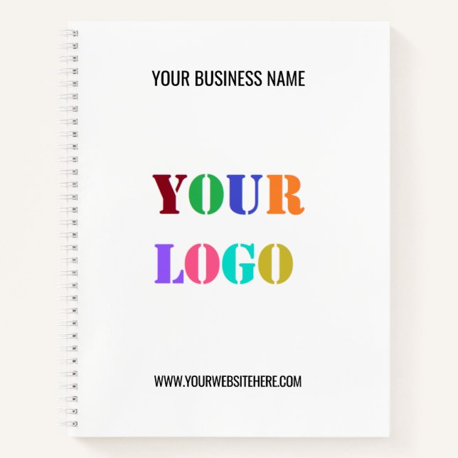 Custom Logo Branded Promotional Business Notebook (Front)