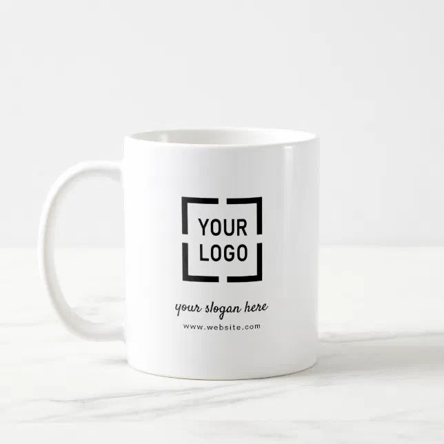 Custom Logo branded promotional Coffee Mug | Zazzle