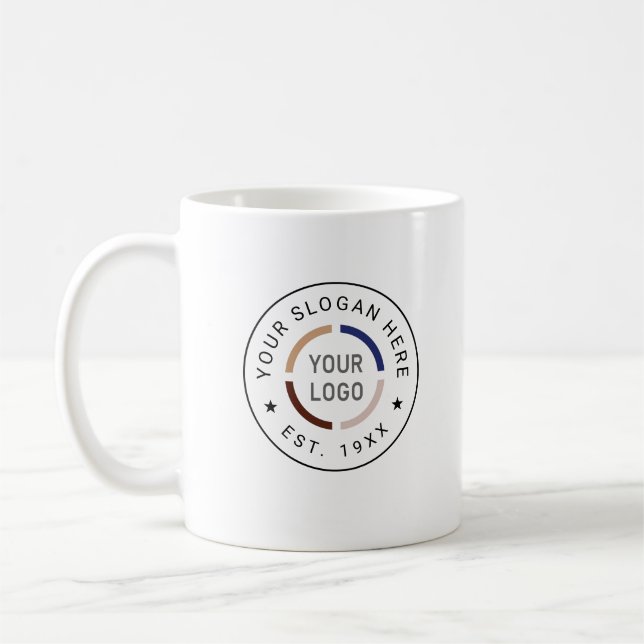 Custom Logo branded promotional  Coffee Mug (Left)