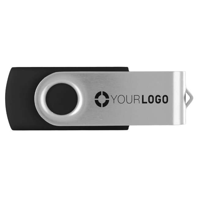 Custom Logo branded promotional Flash Drive (Front)