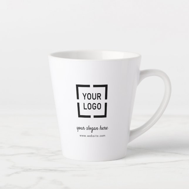 Custom Logo branded promotional Latte Mug (Right)