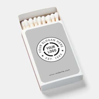 Custom Logo branded promotional Matchboxes | Zazzle