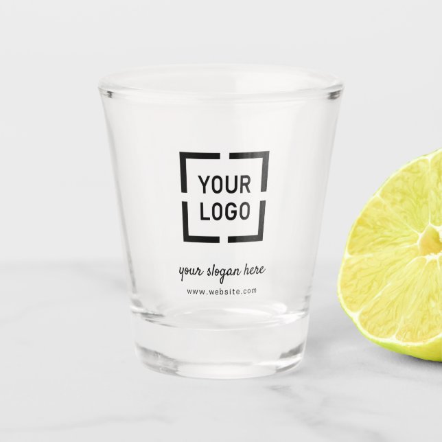 Custom Logo branded promotional Shot Glass (Front)
