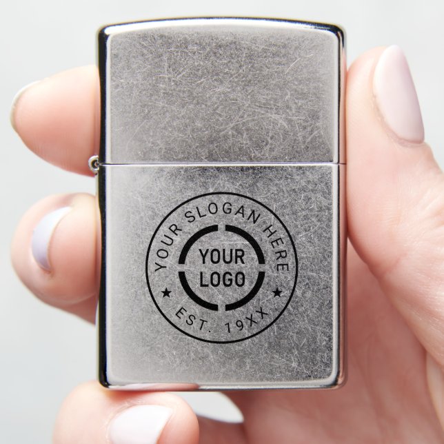 Custom Logo branded promotional Zippo Lighter (In Hand)