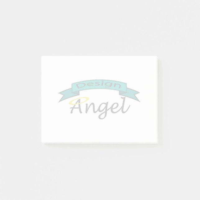 Custom Logo Branded Watermark Post It's Post-it Notes (Front)