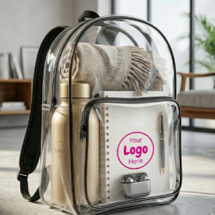 Custom Logo Branding  Clear Backpack