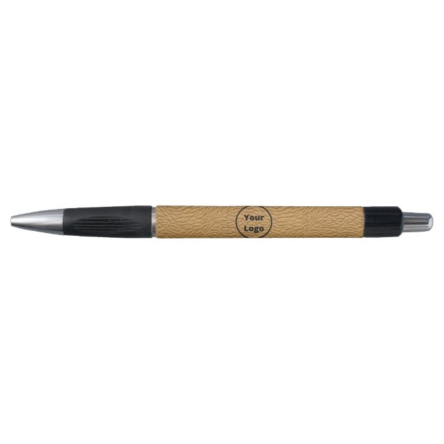 Custom logo brown abstract carpet print pen (Front)