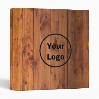 Custom logo brown wood