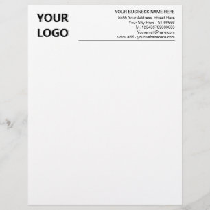 Custom Logo Business Address Office Letterhead