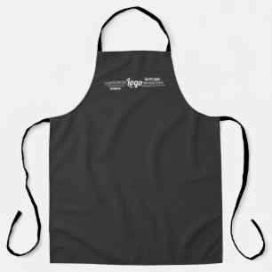 Custom Logo Business Branded Black Apron
