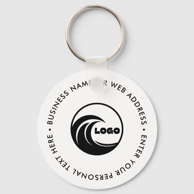 Custom Logo Business Branded Keychain (Front)