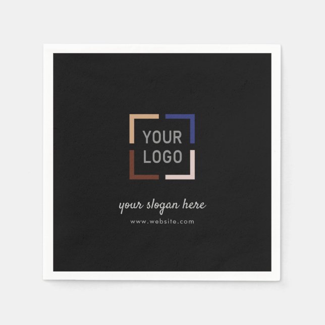 Custom Logo business branded Napkins (Front)