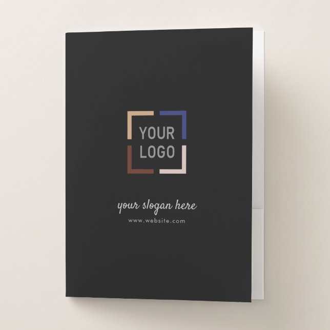 Custom Logo business branded Pocket Folder (Front)