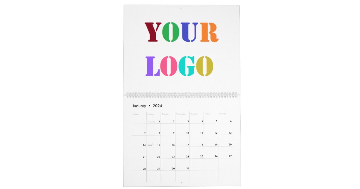 Custom Logo Business Calendar Company Promotional Zazzle