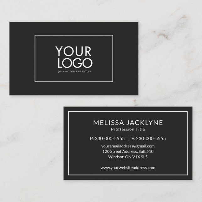 Custom Logo Business Card (Front/Back)