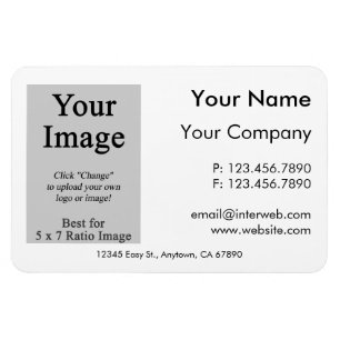 Custom Logo Business Card Style Magnet