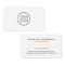 Custom logo business cards - any color background