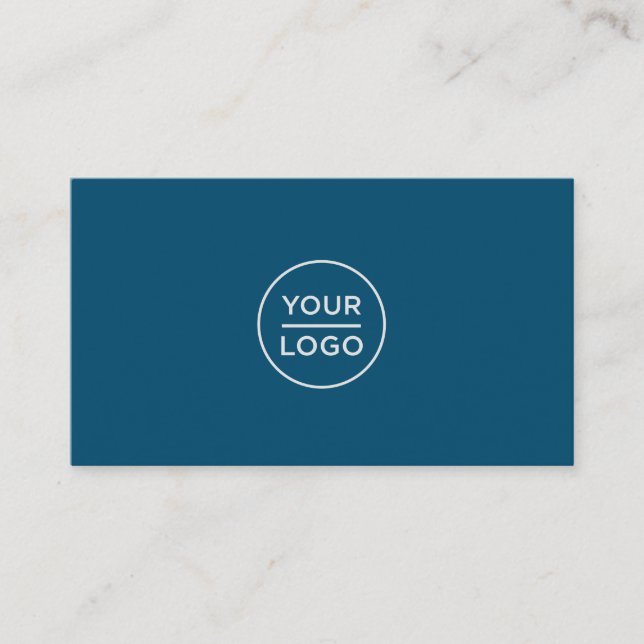 Custom logo business cards - any color background (Front)