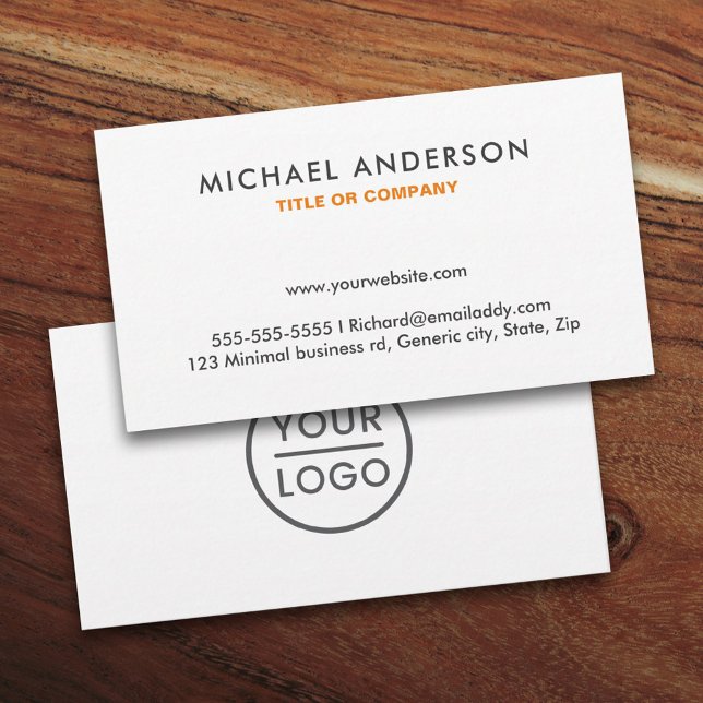Custom logo business cards - any color background (Creator Uploaded)