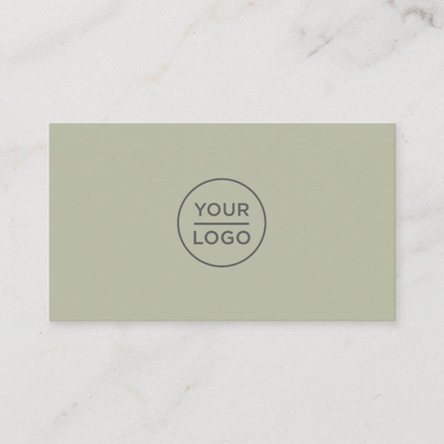 Custom logo business cards - any color background (Front)