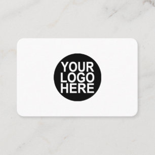 Custom logo business cards - any color background