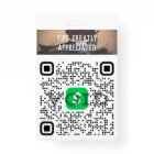 Custom Logo Business Cashless Tipping QR Badge