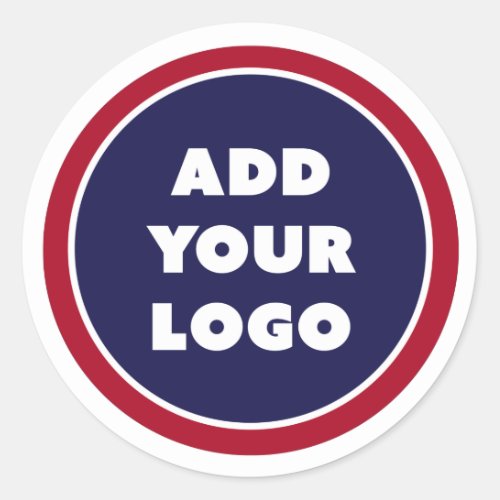 Custom Logo Business Classic Round Sticker