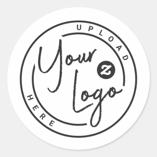 Custom Logo Business Classic Round Sticker