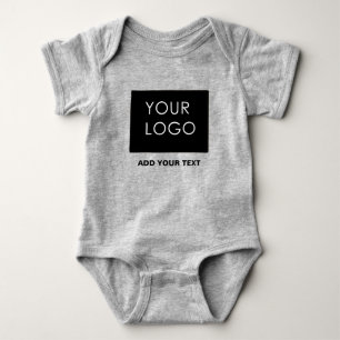 Custom Logo Business Company Baby Bodysuit