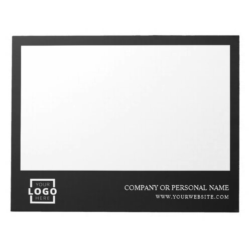 Custom Logo Business Company Branded Gift Black Notepad