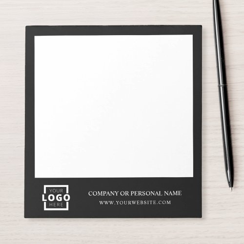 Custom Logo Business Company Branded Gift Black Notepad