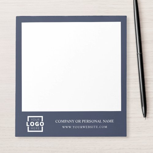 Custom Logo Business Company Branded Gift Blue Notepad