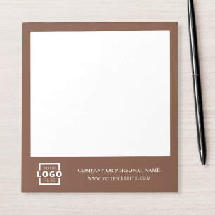Custom Logo Business Company Branded Gift Brown Notepad