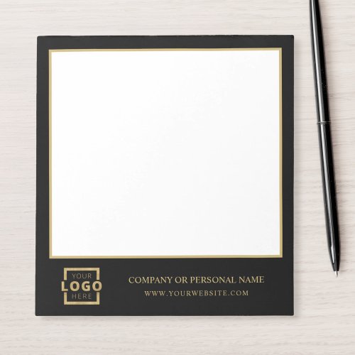 Custom Logo Business Company Branded Gift Gold Notepad