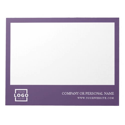 Custom Logo Business Company Branded Gift Purple Notepad