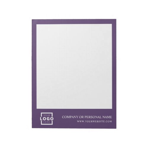 Custom Logo Business Company Branded Gift Purple Notepad