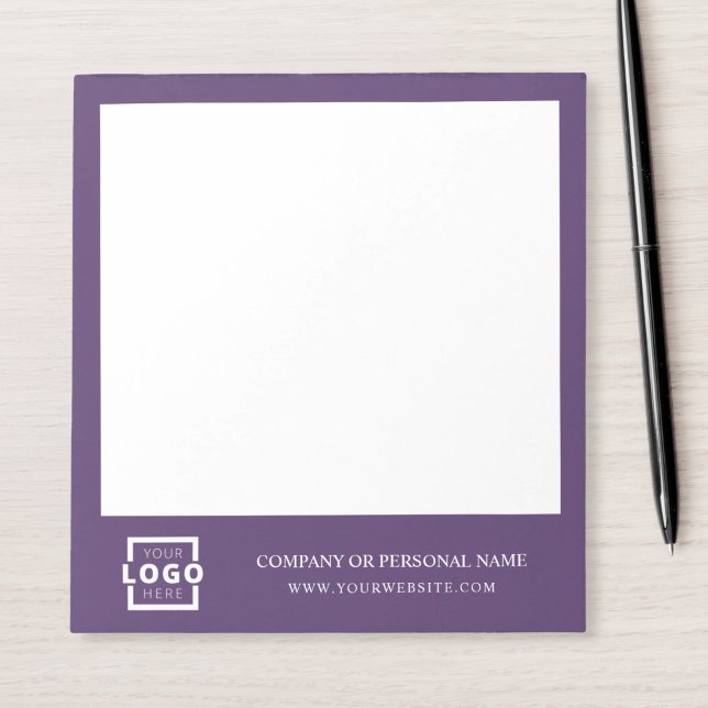 Custom Logo Business Company Branded Gift Purple Notepad (Creator Uploaded)