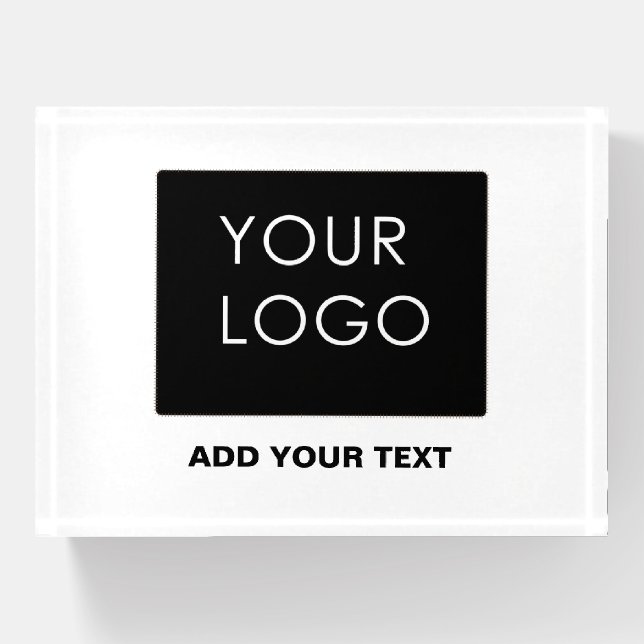 Custom Logo Business Company Corporate Paperweight (Front)
