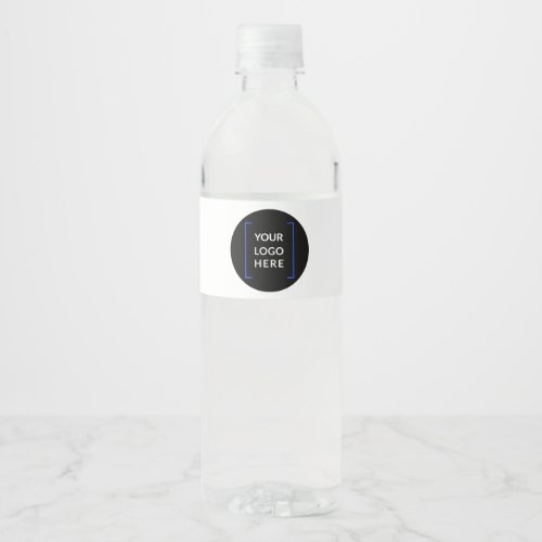 Custom Logo  Business Company Minimalist Water Bottle Label